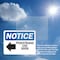 Signmission Pedestrians Use Door OSHA Notice Sign, Plastic, 10in W x 7in L, 2PK OS-2PACK-NS-P-710-L-17169 - alternate 4